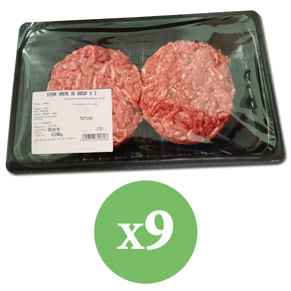 COLIS STEAKS HACHÉS VBF (x18 steaks)