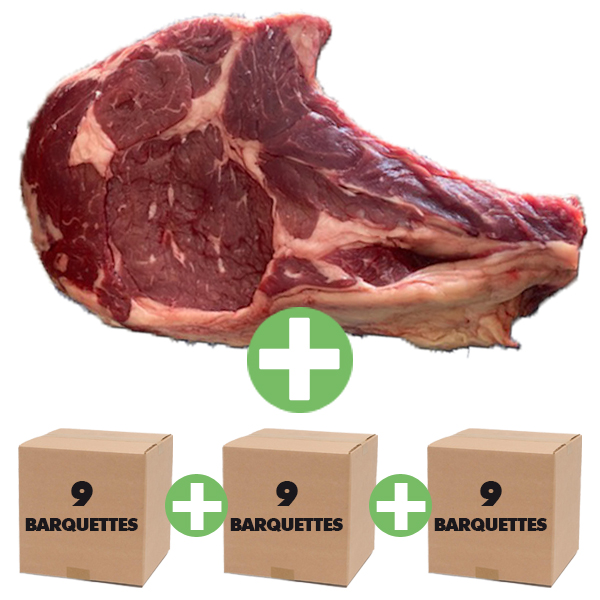 COLIS SPECIAL CÔTE DE BOEUF + STEAKS HACHÉS VBF